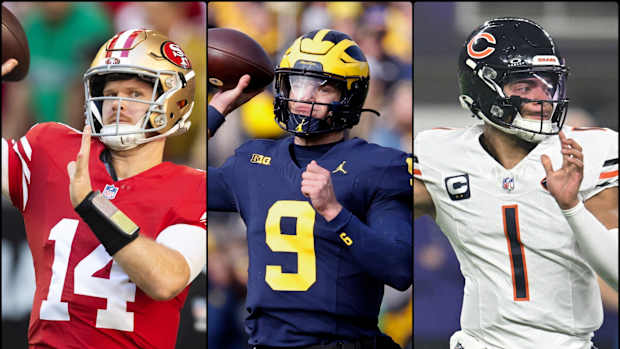 Sam Darnold, J.J. McCarthy, and Justin Fields